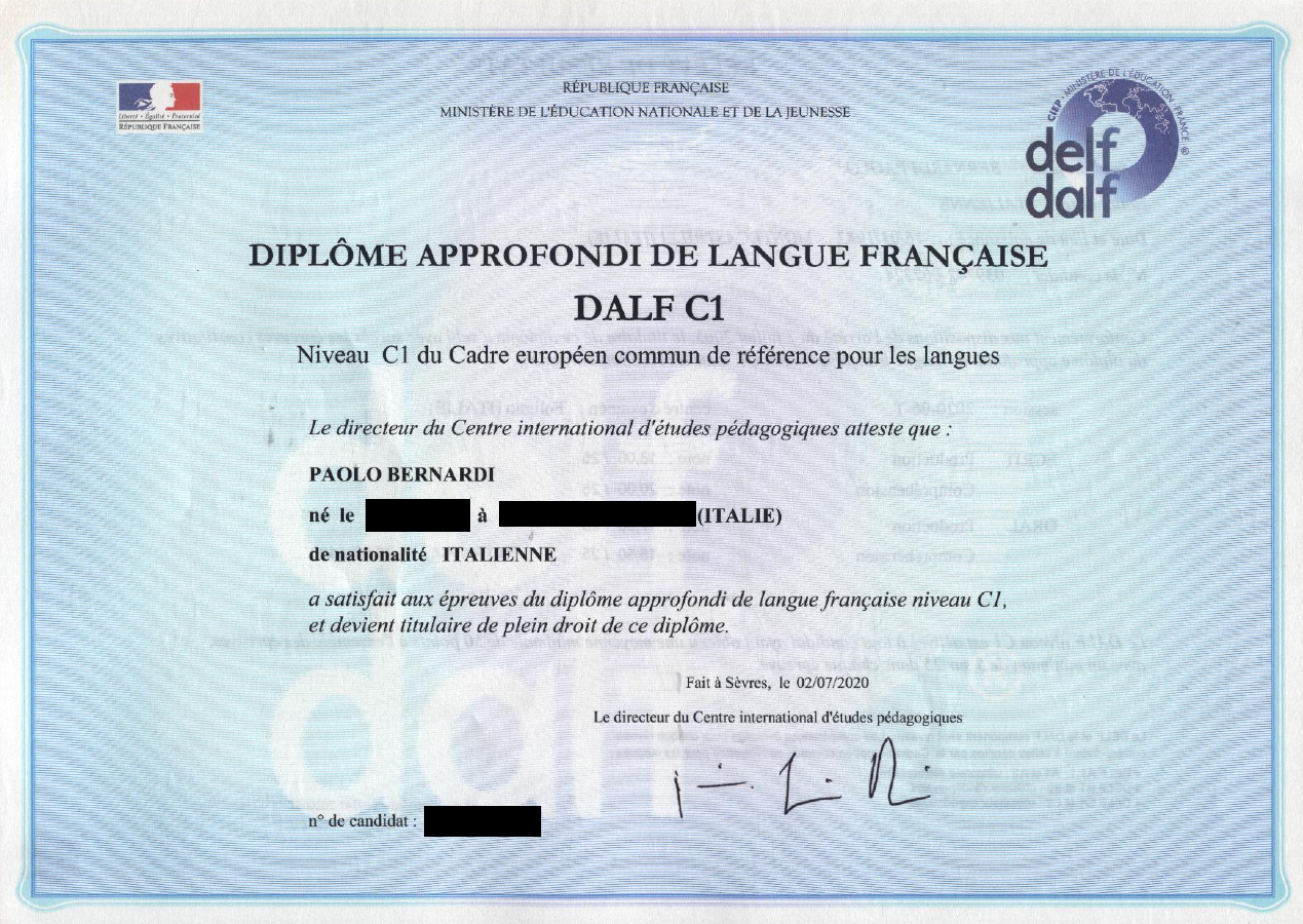 Diplôme approfondi de langue française — C1