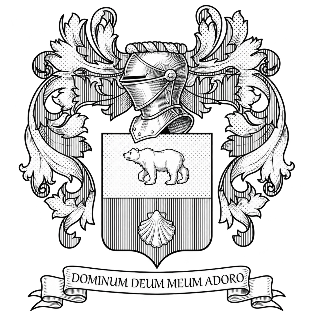 Arma dei Bernardi-Conchiglia (bianco e nero)